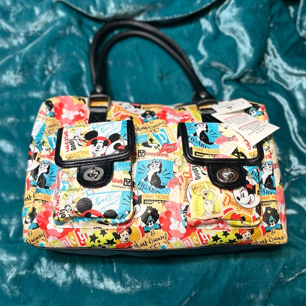 SOLD Disney Classic Collage Handbag